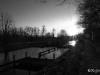Petite ecluse en noir et blanc