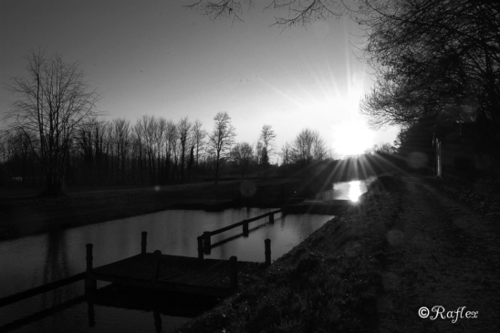 Petite ecluse en noir et blanc